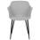 Beliani Set of 2 Dining Chairs ELIM Fabric Light Grey 5