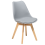 Beliani Set of 2 Dining Chairs DAKOTA II Grey 2