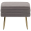 Beliani Upholstered Storage Bench ODESSA Velvet Grey 3