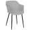 Beliani Set of 2 Dining Chairs ELIM Fabric Light Grey 4