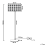 Beliani Floor Lamp TENNA Crystal Silver 3