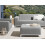 Beliani Ottoman ROVIGO Fabric Grey 2