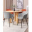 Beliani Set of 2 Dining Chairs ELIM Fabric Light Grey 2