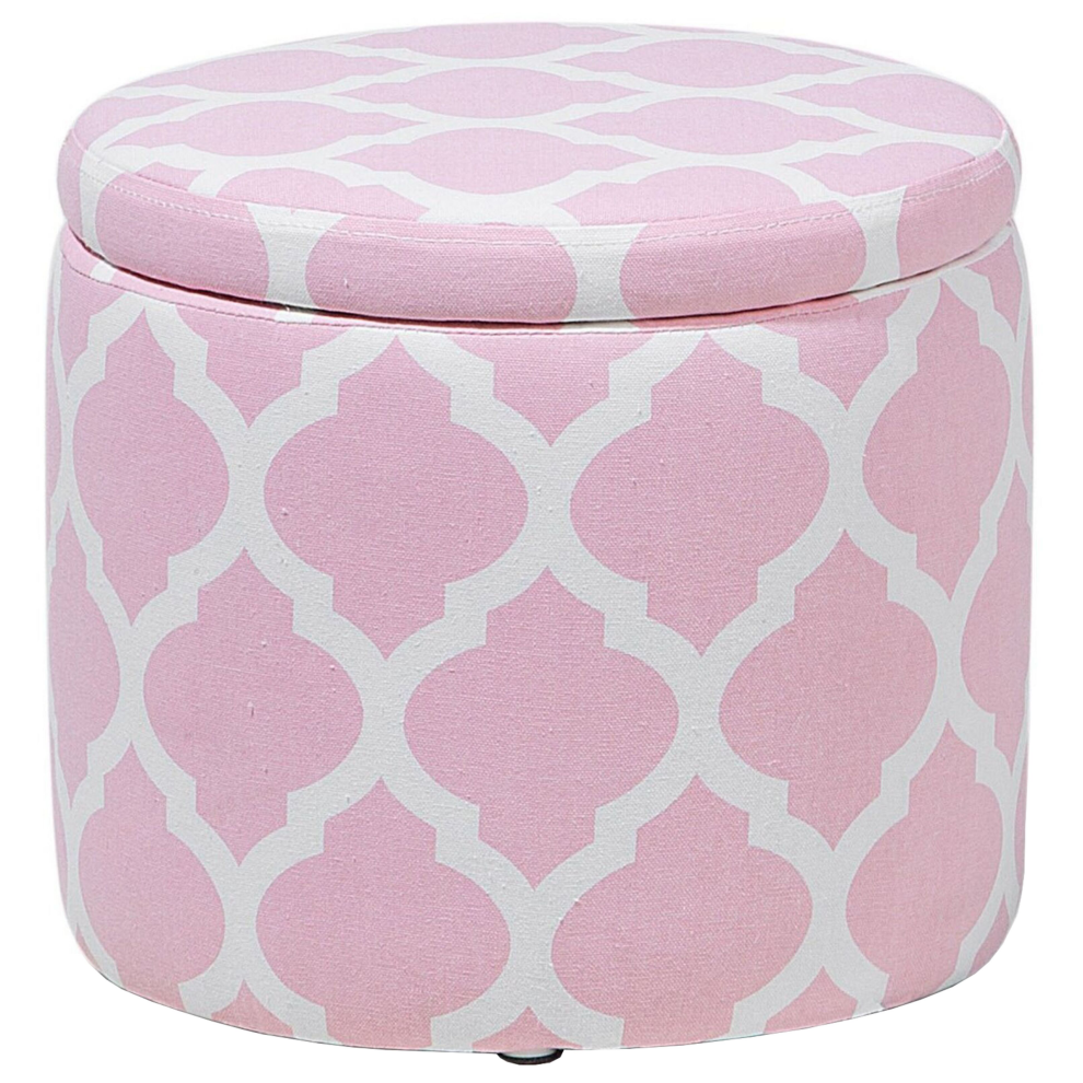 Storage Pouffe TUNICA Cotton Pink