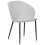 Beliani Set of 2 Dining Chairs MASON Fabric Light Grey 4