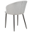 Beliani Set of 2 Dining Chairs MASON Fabric Light Grey 6