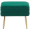Beliani Upholstered Storage Bench ODESSA Velvet Dark Green 6