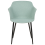 Beliani Set of 2 Dining Chairs ELIM Fabric Mint Green 5