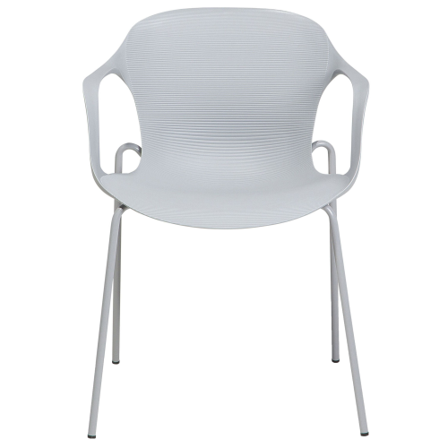 Beliani Set of 2 Dining Chairs ELBERT Light Grey 1