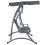 Beliani Patio Swing TESERO Metal Grey 6