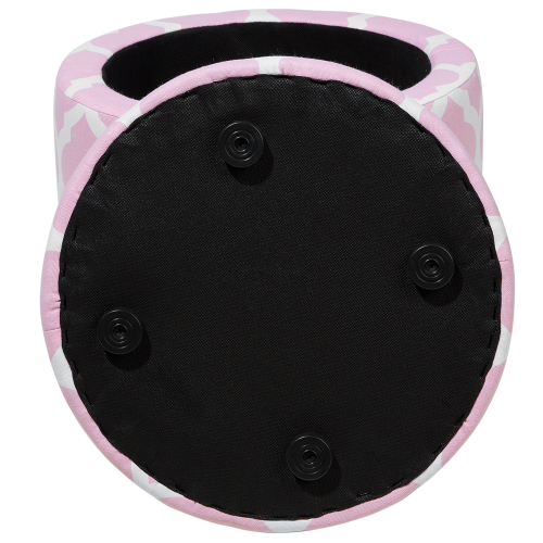 Beliani Storage Pouffe TUNICA Cotton Pink 2