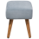 Beliani Footstool TAKOMA Velvet Grey 7