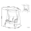 Beliani Patio Swing TESERO Metal Grey 4