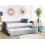 Beliani Trundle Bed Fabric LIBOURNE 80 x 200 cm (EU Small Single) Light Grey 2