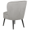 Beliani Armchair VOSS Velvet Light Grey 7