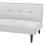 Beliani Sofa Bed 3 Seater VISBY Fabric Light Grey 5
