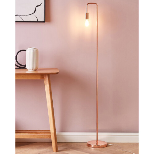 Beliani Floor Lamp SAVENA Metal Copper 1