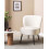 Beliani Armchair VOSS Boucle White 2