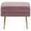 Beliani Upholstered Storage Bench ODESSA Velvet Pink 7