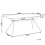 Beliani Dining Table AMSTERDAM Dark Brown 160 cm 90 cm 3