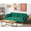Beliani Sofa Bed 3 Seater ASBY Velvet Green 2