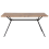 Beliani Dining Table AMSTERDAM Dark Brown 160 cm 90 cm 8