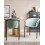 Beliani Set of 2 Dining Chairs AMES Fabric Mint Green 5