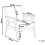 Beliani Armchair ASNES Fabric Light Grey 3