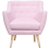 Beliani Armchair DRAMMEN Fabric Pink 2