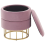 Beliani Storage Pouffe ELGIN Velvet Pink 3