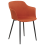Beliani Set of 2 Dining Chairs ELIM Fabric Orange 7