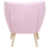 Beliani Armchair DRAMMEN Fabric Pink 3