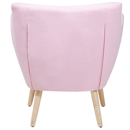 Beliani Armchair DRAMMEN Fabric Pink 2