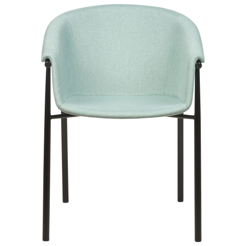 Beliani Set of 2 Dining Chairs AMES Fabric Mint Green 2