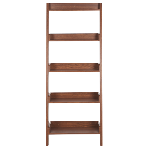 Beliani 5 Tier Shelving Unit MOBILE TRIO 167 cm Dark Brown 1