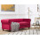 Beliani Sofa 3 Seater CHESTERFIELD Velvet Dark Red 4