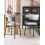 Beliani Set of 2 Dining Chairs CASEY Fabric Light Grey 2