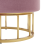 Beliani Storage Pouffe ELGIN Velvet Pink 5