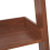 Beliani 5 Tier Shelving Unit MOBILE TRIO 167 cm Dark Brown 12