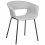 Beliani Set of 2 Dining Chairs ELMA Fabric Light Grey 2
