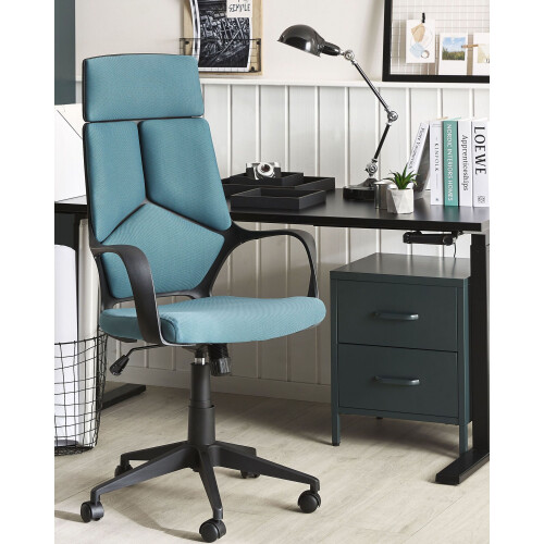 Beliani Office Chair DELIGHT II Teal 1
