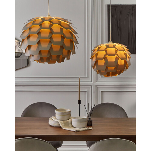 Beliani Pendant Lamp SEGRE S Grey 1