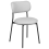 Beliani Set of 2 Dining Chairs CASEY Fabric Light Grey 4