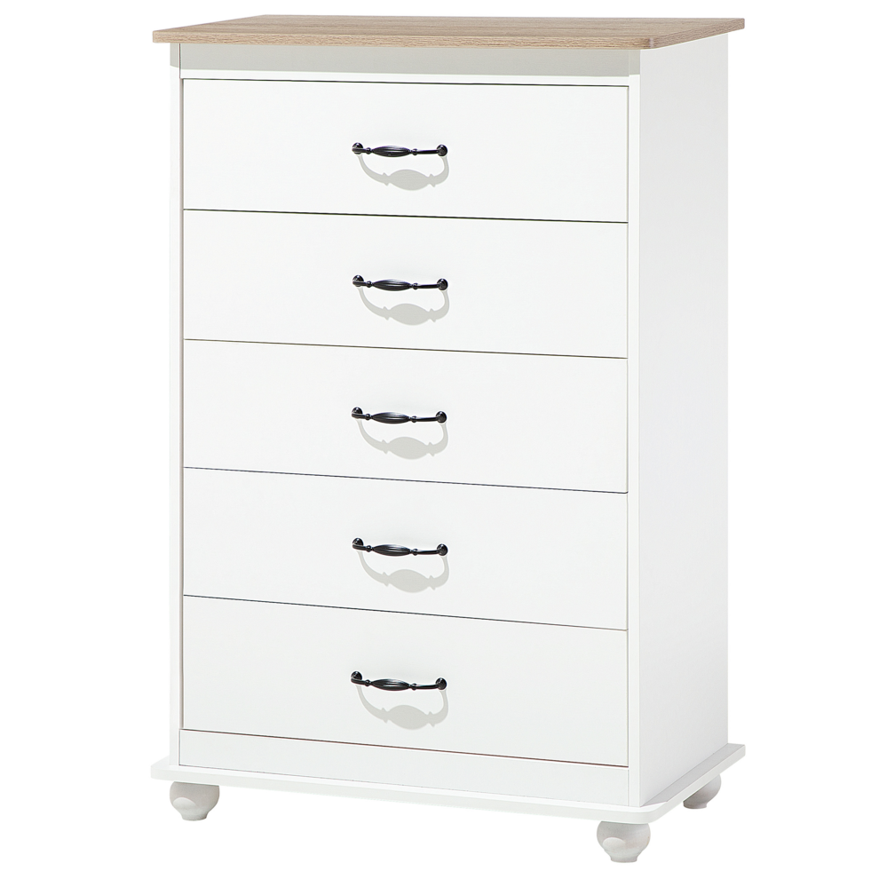 5 Drawer Chest SHARON White
