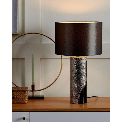 Beliani Table Lamp AIKEN Porcelain Black 1