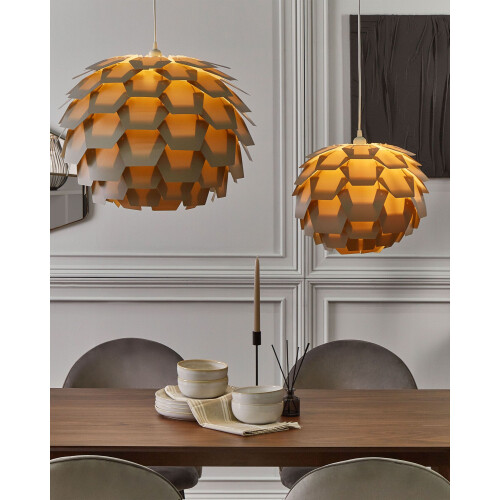 Beliani Pendant Lamp SEGRE L Grey 1
