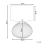 Beliani Table Lamp MADON Glass Gold 3