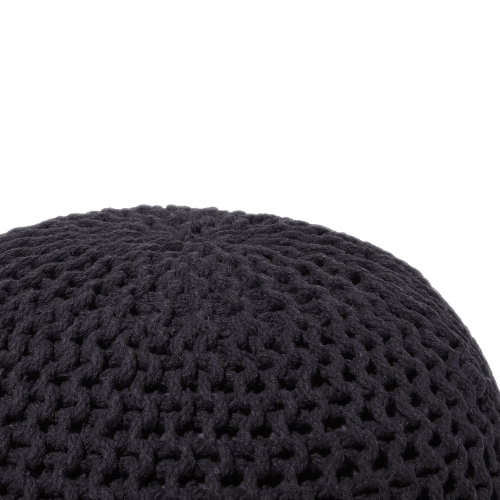 Beliani Pouffe CONRAD Cotton Black 1