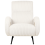 Beliani Armchair SVALOV Corduroy Off-White 3