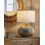 Beliani Table Lamp MADON Glass Gold 2